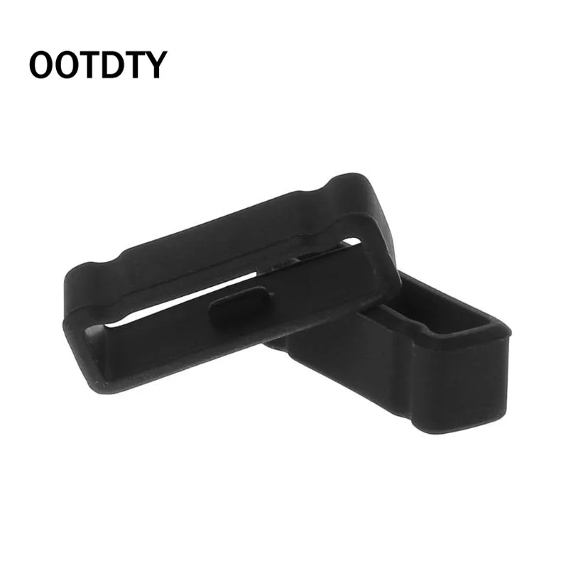 

2PCS Strap Retaining Hoop Loop Ring Smart Watch Band Rubber Retainer Buckle Holder Keeper Replacement Black for Garmin Fenix3