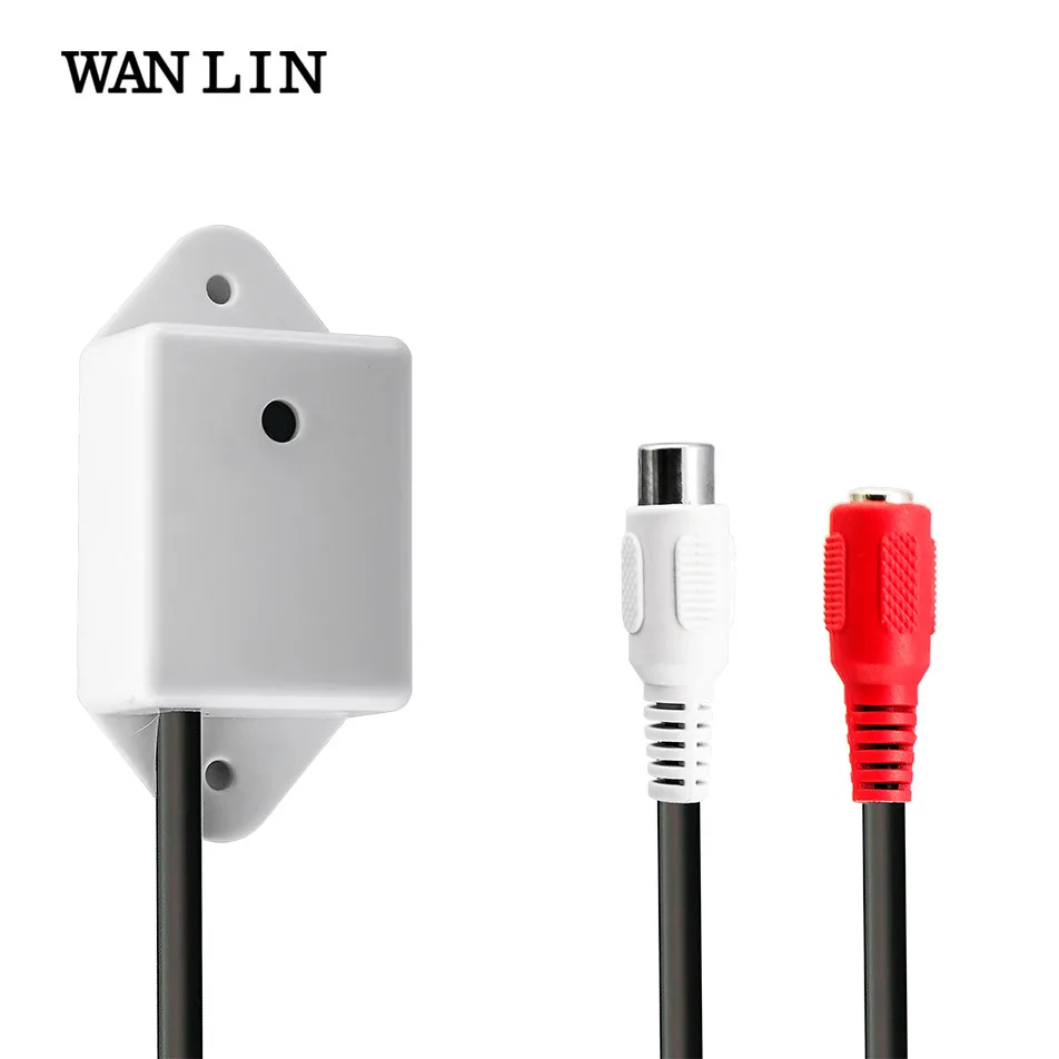 

WANLIN Mini Waterproof CCTV Microphone Security Surveillance Audio Input Sound Pick up For AHD DVR IP Camera