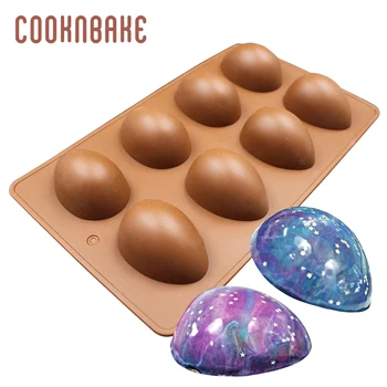 

Silicone Cake Mold Candy Chocolate Fondant Molds Oval Shape Handmade Soap Mould Kitchen bakeware Pastry Mould DIY Pudding tool