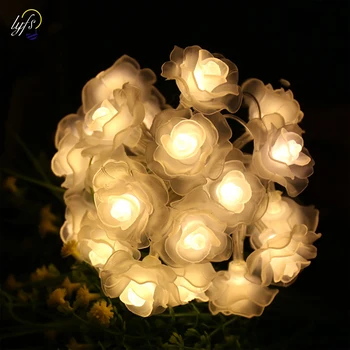 

Feimefeiyou Battery Operated rose String Lights 2m 20 LED Flower Fairy Light String for Indoor and Outdoor