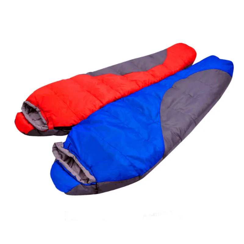 Кемпинг Альпинизм спальные мешки Водонепроницаемый дышащие хлопковые спальные мешки на открытом воздухе Пеший Туризм оборудование может подсоединиться с защитой от ветра