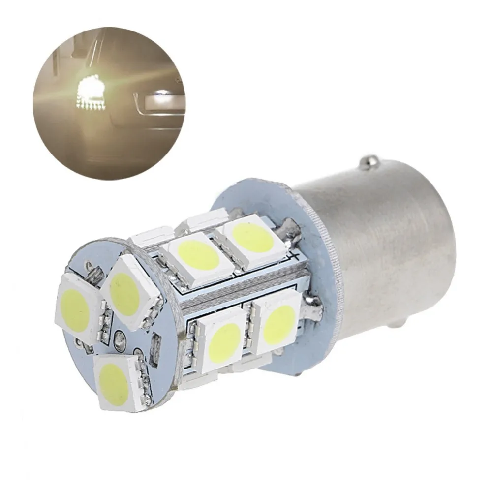 10 шт. 13SMD 5050 6500 K 1156 12 V автомобильный светодиодный сигнал поворота белый супер яркий сменный светодиодный фонарь для фар мигающий стоячий хвост