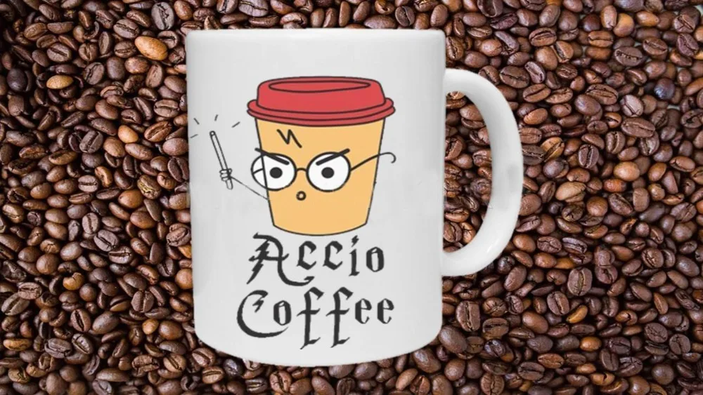 Image Harry potter Mug Accio mugs coffee mugs vodka whisky whiskey beer champagne gin soda cocktail rum milk martini sherry Tea Cup