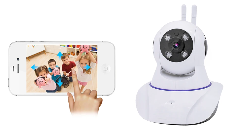 JCWHCAM IP камера беспроводная 720P безопасности WiFi 2MP наблюдения младенца подключение