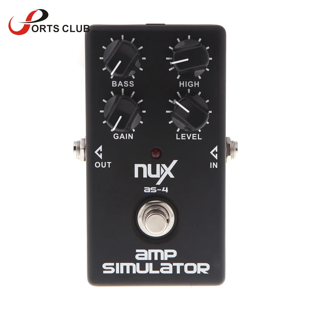 Prix pour Nux as-4 simulateur d'amplificateur effet pédale guitare électrique pédale d'effet true bypass haute qualité guitare pièces et accessoires Prix pour Nux as-4 simulateur d'amplificateur effet pédale guitare électrique pédale d'effet true bypass haute qualité guitare pièces et accessoires