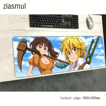 

Seven deadly sins mouse pad gamer cool new 900x300x2mm notbook mouse mat gaming mousepad Adorable pad mouse PC desk padmouse