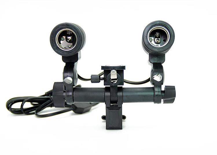 

adearstudio CD50 High quality twin-lamp head umbrella lights lamp holder reflective umbrella double bulb e27 screw-mount