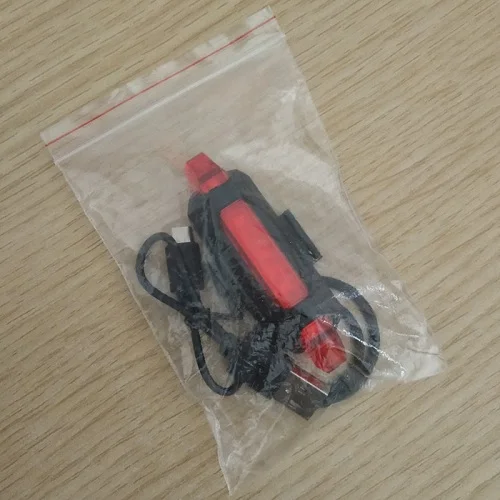 OPP bag red Велосипедный велосипедный светильник светодиодный перезаряжаемый задний светильник Предупреждение безопасности велосипедный светильник супер яркий портативный флэш-светильник - Цвет: OPP bag red