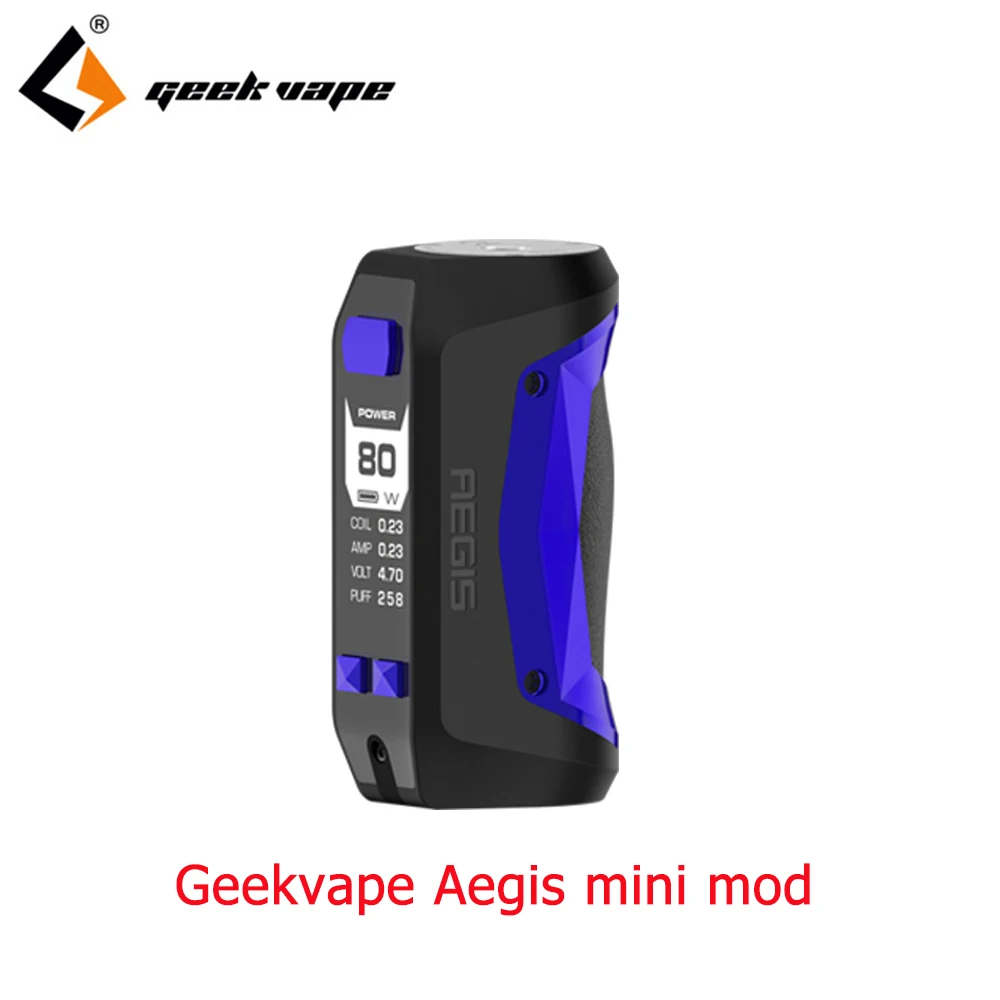 2pcs/lot 80W Geekvape Aegis Mini Mod built-in 2200mah battery for Geekvape Cerberus Tank fast charging mod VS aegis legend Mod