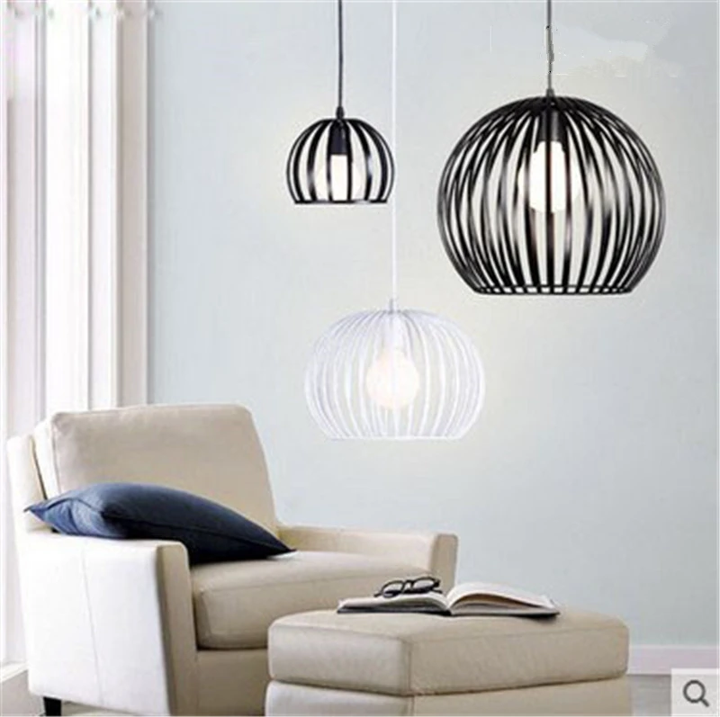 birdcage Pendant Lamps modern Pendant Lights Vintage Style Iron hanging Light for Restaurant Cafes Living Room Lights Fixtures