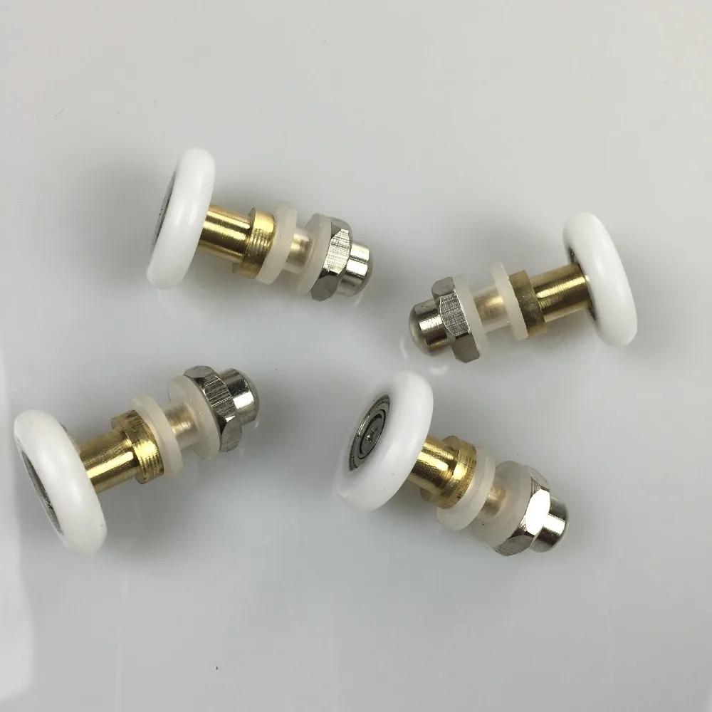 

Hot Sale 8PCS/lot 25mm Dia Partiality Shower Bath Door Rollers Runners Wheels Pulleys Eccentric wheel