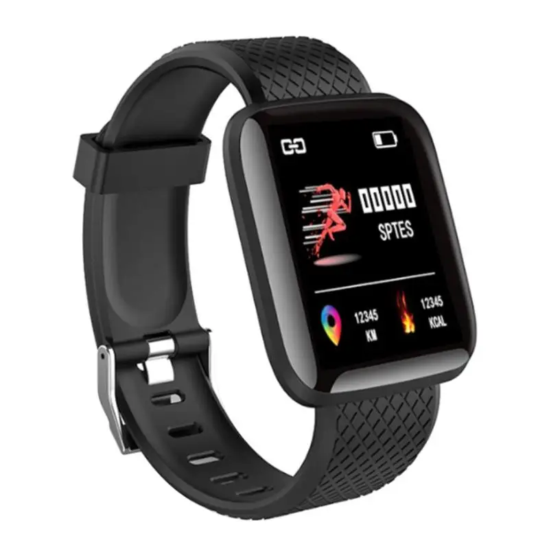 Водонепроницаемый умный браслет для мужчин и женщин фитнес-трекер монитор сердечного ритма Смарт Браслет для измерения кровяного давления шагомер для Android IOS - Цвет: black