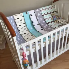 Детские постельные принадлежности, хлопковые детские мягкие простыни для кроватки, 150*110 см, детские постельные принадлежности, Детские простыни для кроватки, простыни с рисунком облаков и короны для мальчиков и девочек