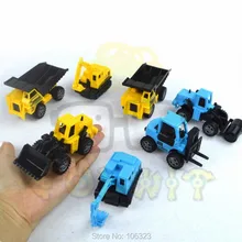 8 PCS Inertial Construction Machines Toy, Discast Excavator:Digger+Crane+Loader+Forklift+Road Roller+Drilling Vehicle+Dump Truck