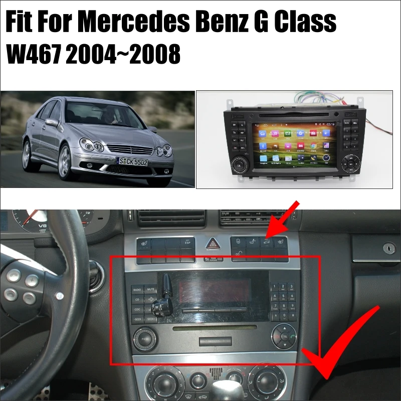 YESSUN для Mercedes Benz C Class W203 2004~ 2007 Android автомобильный радиоприемник CD DVD плеер gps-навигатор Карты ТВ Экран мультимедиа