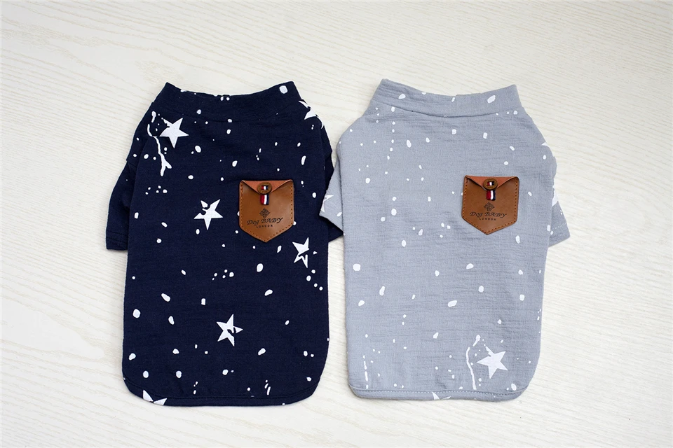 Cotton T-Shirt Clothing for Dogs Summer Spring Dog Clothes Pets Chihuahua (3)