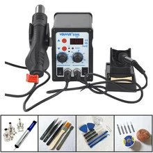 2 в 1 SMD паяльная станция горячего воздуха пистолет+ Электрический паяльник YOUYUE 8586