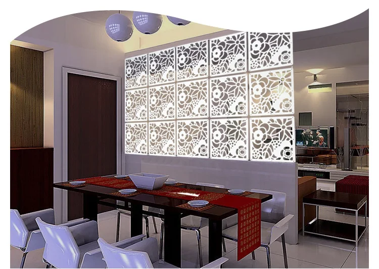 Современный простой гостиной висящий Складной экран полые белые обеденные перегородки входной занавес Биомбо