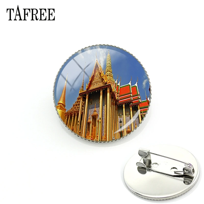 

TAFREE 2018 New Famous Grand Palace Brooch Pins Personality Picture Badges Charming Jewelry FA141