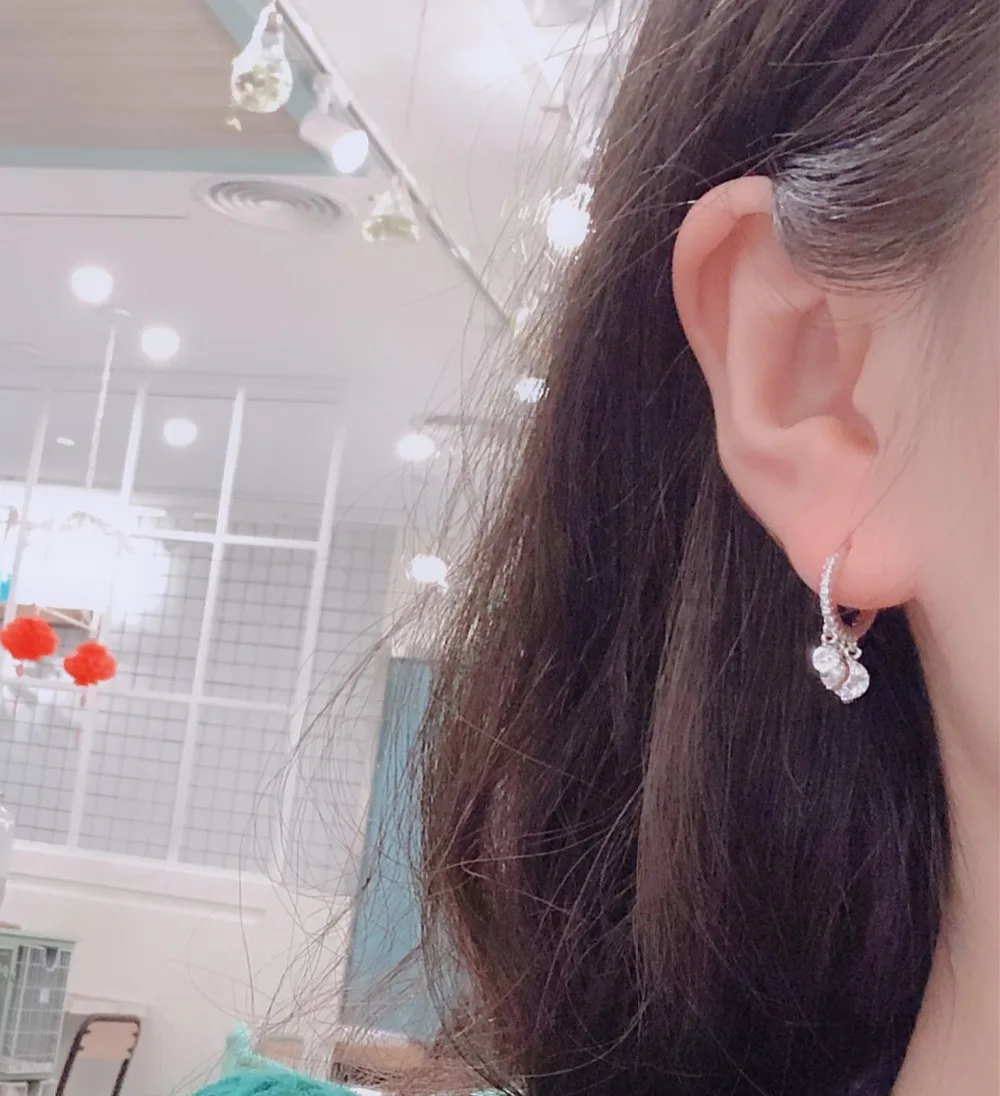Серьги из стерлингового серебра S925 пробы модные циркониевые изысканные кисточки