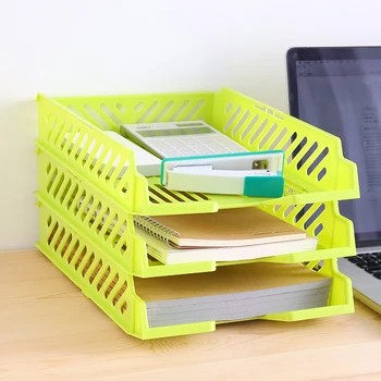 

Creative Plastic Hollow Drawer Storage Basket Organizer Multi-Function Modern Home Office Document Storage Rack