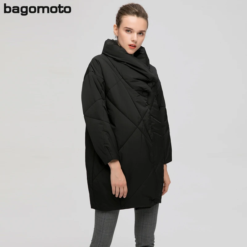 Bagomoto женская зимняя куртка теплая парка 2019 новый бренд модное зимнее пальто для