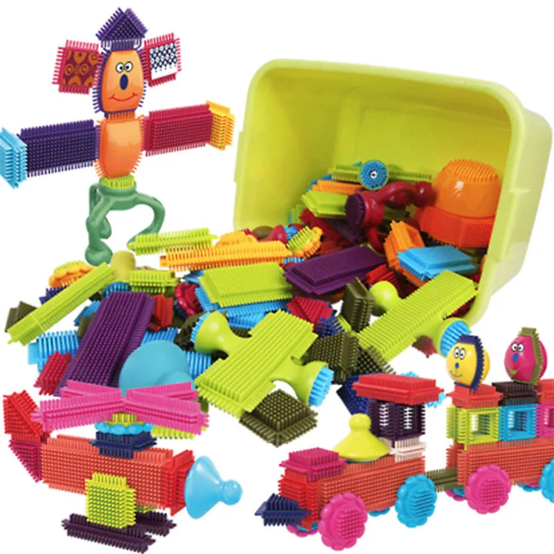 

DIY Creative Hedgehog Children Intelligence Mane Building Inspiration Variety Soft Comb insert Building Blocks educational Toys