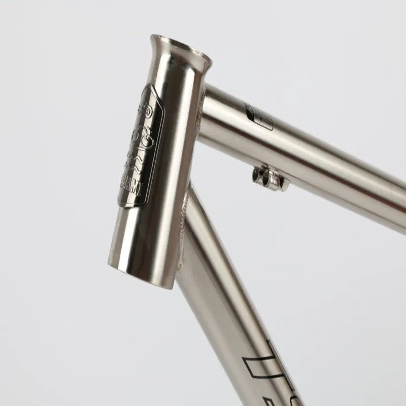 Top TSUNAMI Mtb Bicycle tapered header Steel Frame Mountain Bike silver Frame 26 "27.5" * 15.5-17 inch 2 Top TSUNAMI Mtb Bicycle tapered header Steel Frame Mountain Bike silver Frame 26 "27.5" * 15.5-17 inch 2