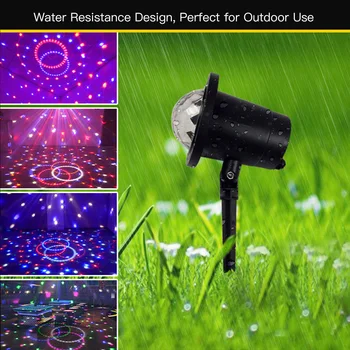 

RGBW LED Magic Ball Stage Light AC100-240V 6W Auto-run Lawn Lamp Lighting LED Strobe Lights For Both Indoor Outdoor Use