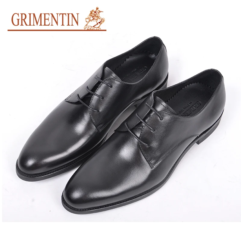 

GRIMENTIN genuine leather men shoes brand brand mens shoes casual for mens dress shoes pointed toes men formal shoe