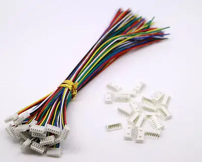 

20 SETS Mini Micro JST 1.25 T-1 6-Pin Connector with Wires Cables