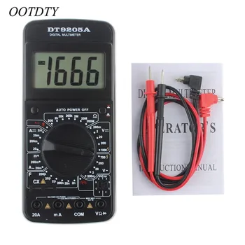 

OOTDTY Digital Multimeter AC/DC Electric Handheld Voltmeter Ammeter Resistance Capacitance Test LCD Display Portable Meter