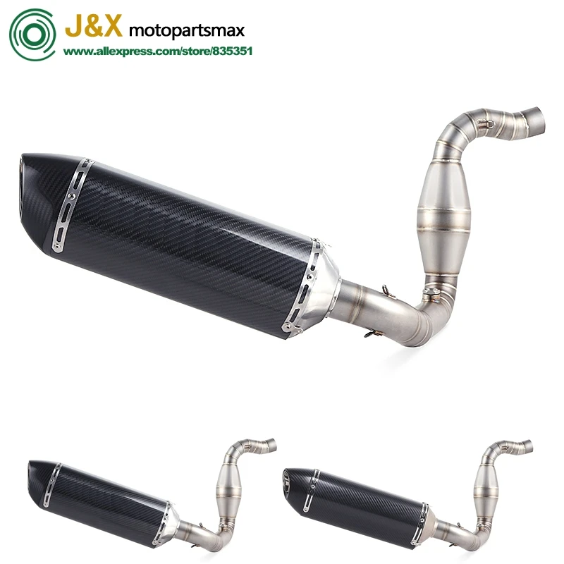 

Motorcycle Full System Exhaust Muffler Escape Slip On for bmw G310R G310GS G 310R G 310GS Middle Contact Pipe With DB-KILLER
