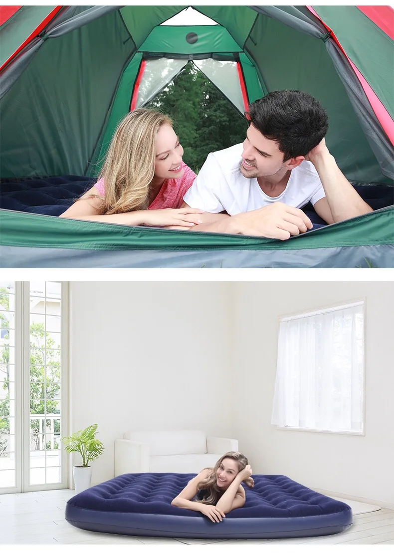 Esteira de Acampamento Cheias de Gás do Agregado Familiar ao ar Cama de ar Colchão Inflável Super Grande Cama Duplo Pessoas Livre Portátil 12 Esteira de acampamento