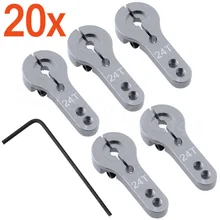 100 шт Металл 24 т алюминиевый сервопривод Рог M3 резьбы для Hitec сервоприводы CNC