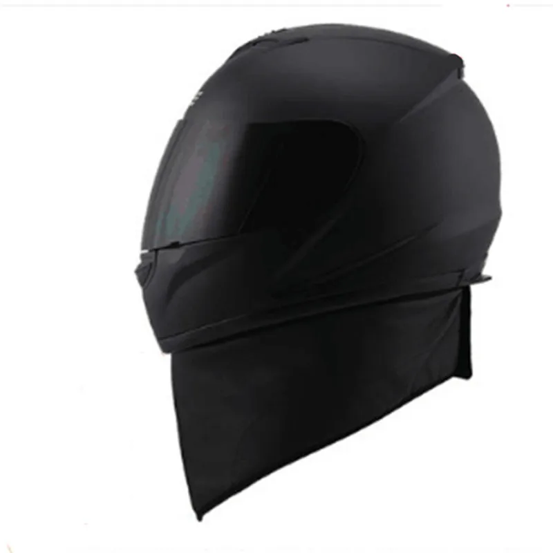 

Full Face Motorcycle Street Bike Helmet With Removable Winter Neck Scarf Dot (m, Matte Black) Xxxl 65cm