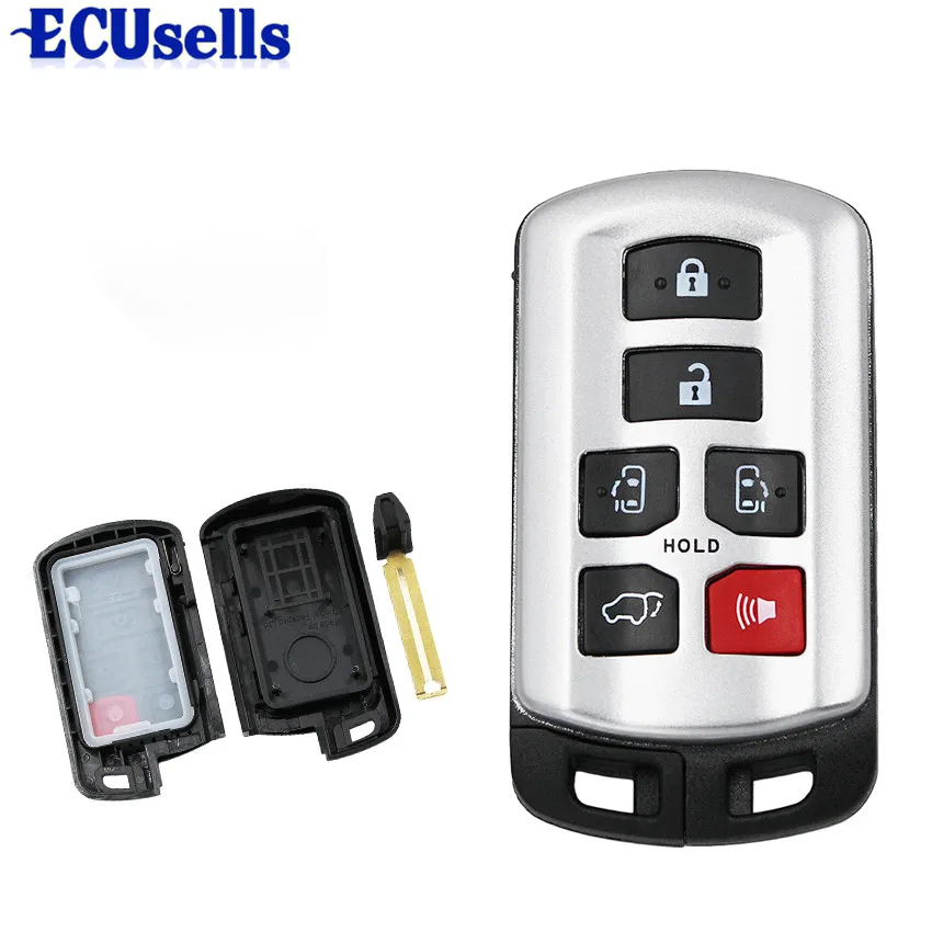 

Replacement Smart Remote Key Shell for TOYOTA SIENNA 2011-2017 with uncut small key