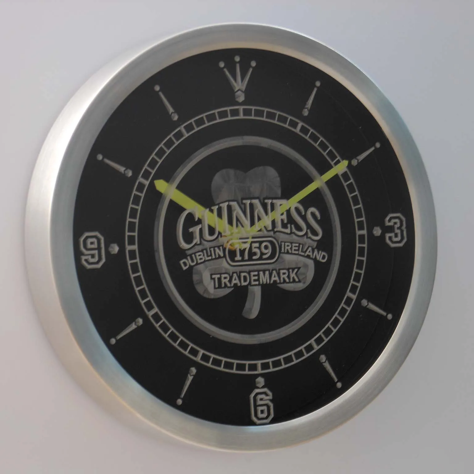 Nc0108 Guinness 1759 барная вывеска пива неоновые световые знаки светодиодный настенные часы