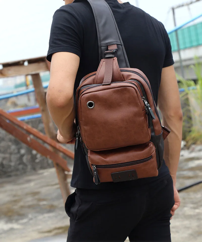 respirável couro do plutônio crossbody sacos para