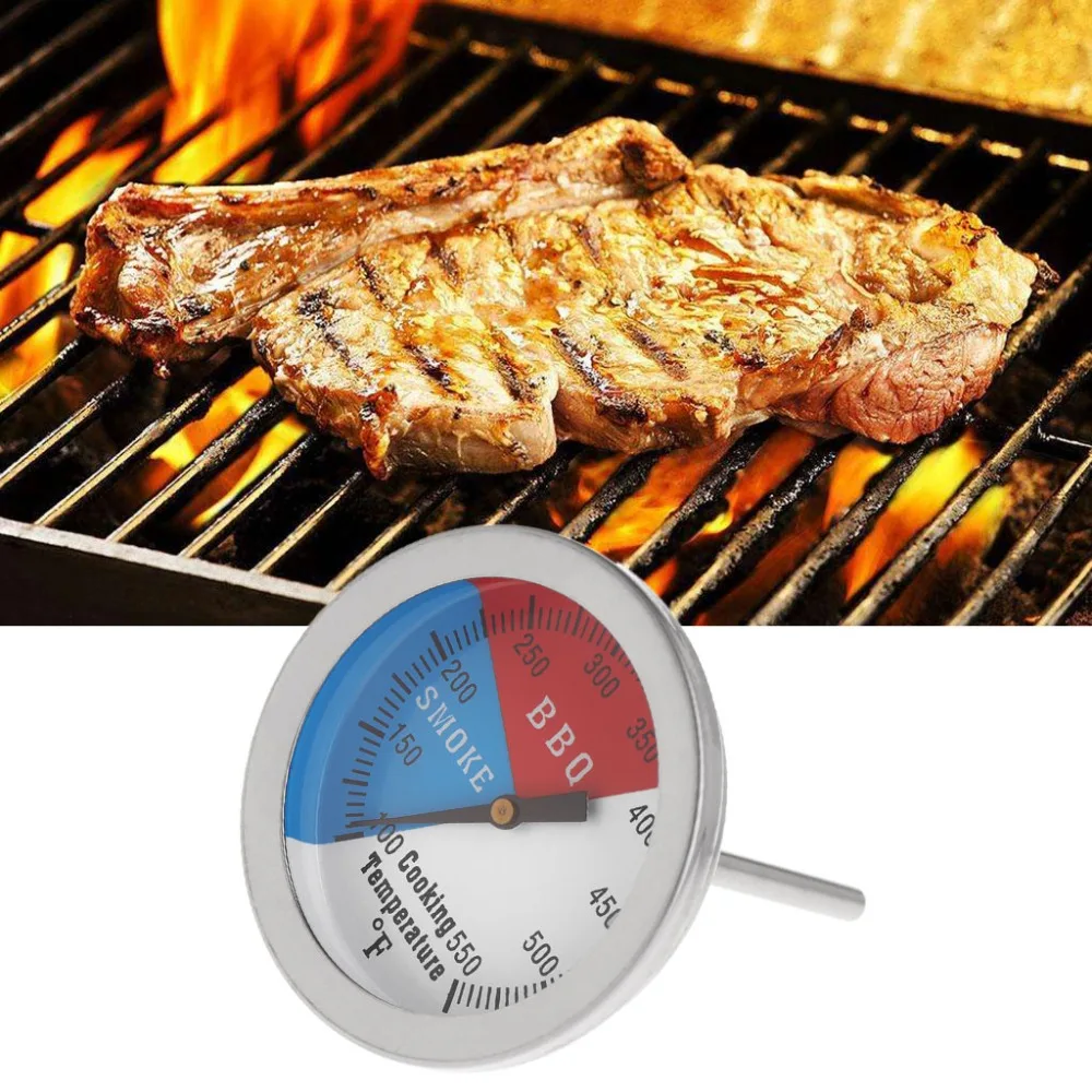 Барбекю гриль мясо термометр датчик температуры по Фаренгейту 550F нержавеющая сталь 304