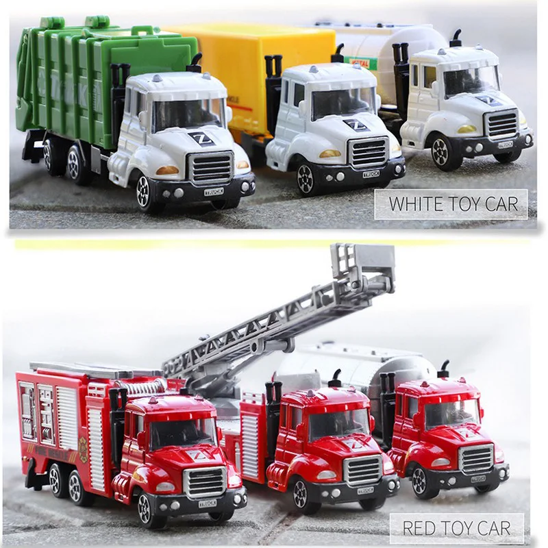 164 Mini Toys Cars Model Alloy Plastic Diecasts Engineering Car Model Display Stand Gift Toys For Kids Children Car Toys (2)