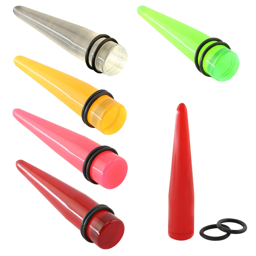 Buy Mix Color Ear Plug Acrylic Plug Tunnel Pumk