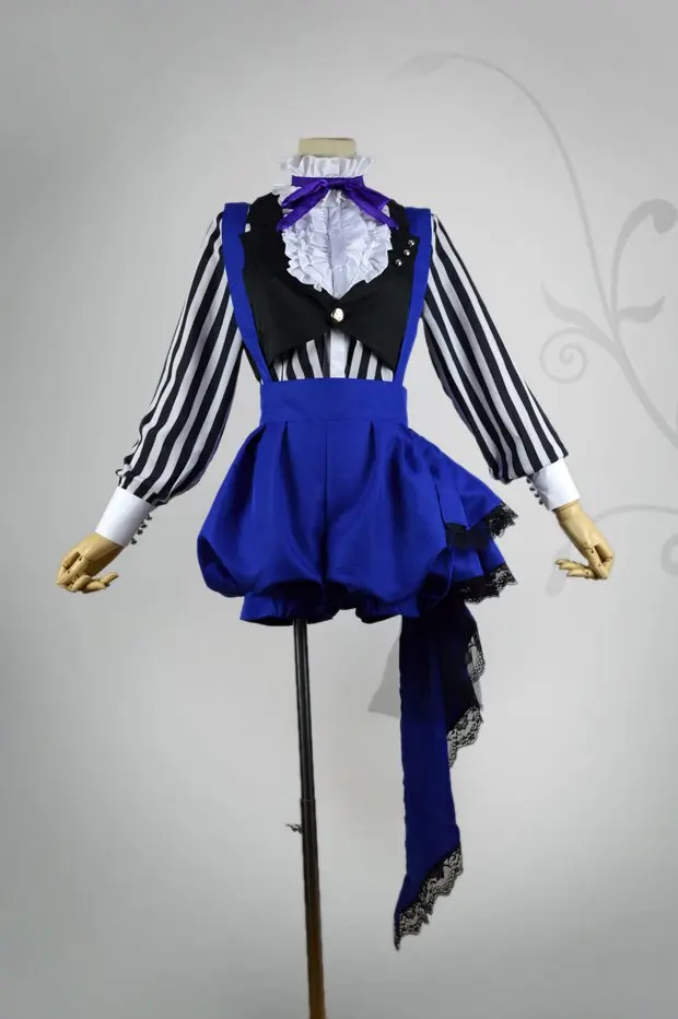 Аниме Черный Дворецкий Косплей курошицуджи костюм Ciel Phantomhive цирковая Униформа