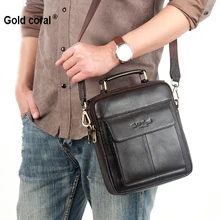 100% naturel en cuir véritable sacs à main pour hommes de haute qualité de la première couche de peau de vache messager sacs mode Casual sacs à bandoulière