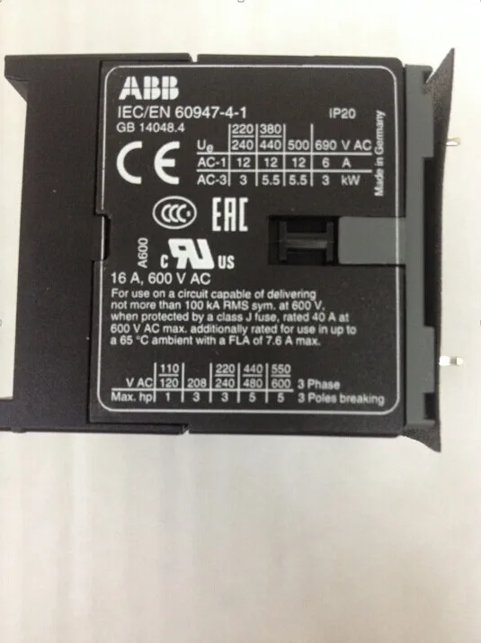 B7-30-01 * 48V 40-450Hz подлинный ABB контактор 82201729 новый оригинальный 1 шт. | Компьютеры и