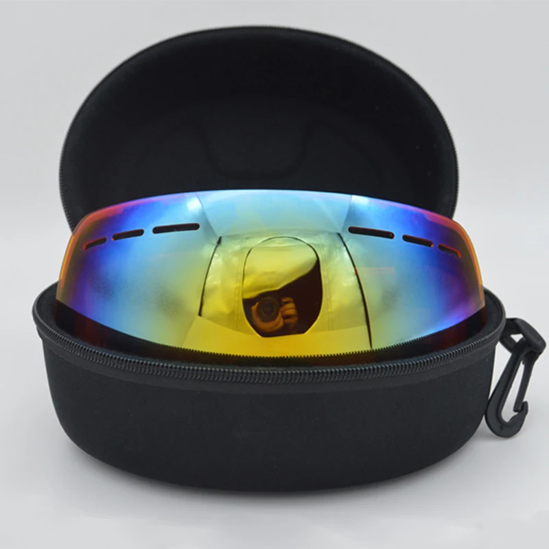 Ski Eyewear Protection EVA Case Snow Snowboard Skiing Glasses Goggles Sunglasses Carrying Zipper Hard Box Bag (Without Goggles)