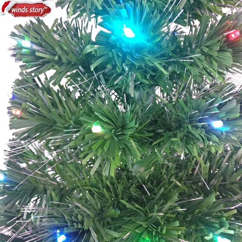Рождественские украшения 4 '/5'/6 'оптоволоконная Рождественская елка со