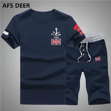 Летний мужской спортивный костюм, футболки с коротким рукавом, 2 предмета, топы+ шорты, комплект спортивной одежды, мужские комплекты одежды, мужские спортивные комплекты