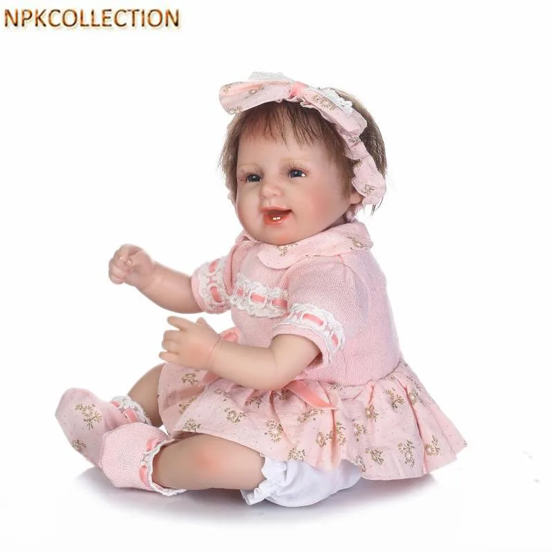 

NPKCOLLECTION Lifelike Reborn Doll 14 Inch Realistic Silicone Real Touch Newborn Babies Toy With Clothes Kids Birthday Xmas Gift
