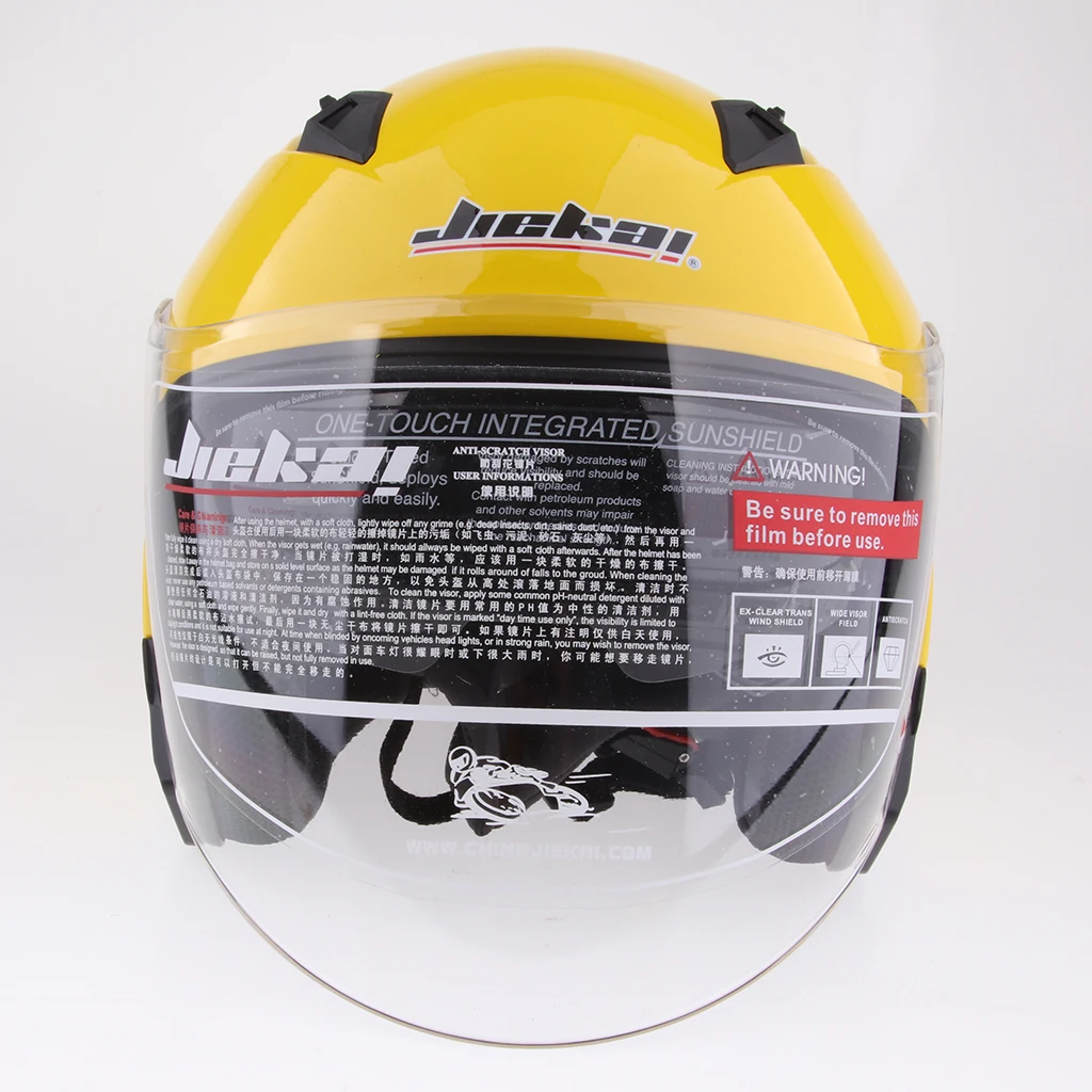  1 Piece  ABS plastic Motorcycle 3/4 Open Face Helmet with Full Face Shield Visor Sun Shield Full Face Helmet 